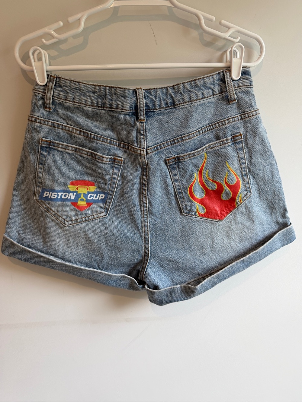 Disney Pixar Cars Lightning McQueen Denim Shorts - Picture 4 of 6